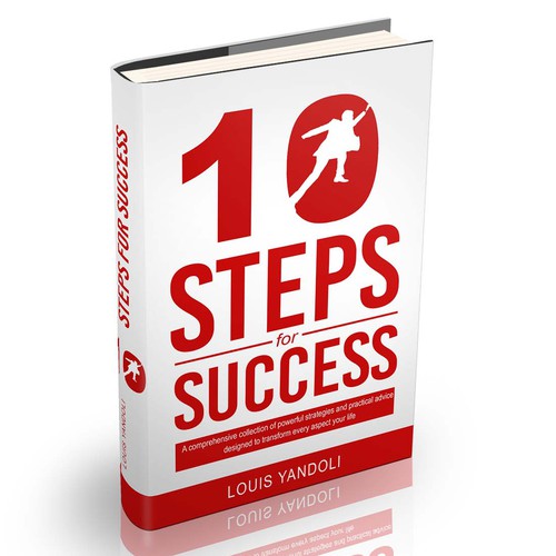 book cover concept for 10 steps for success