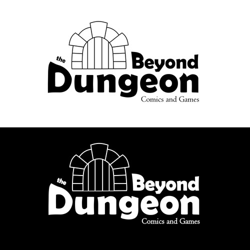 Logo concept for a comics and games store