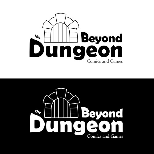 Logo concept for a comics and games store