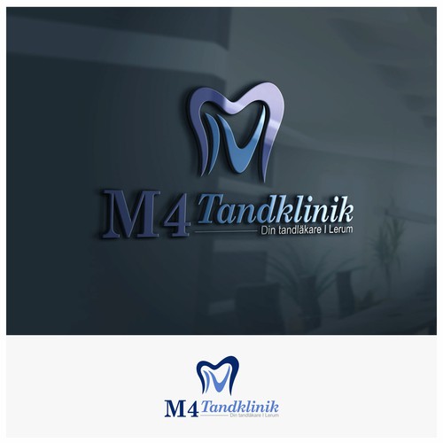 create a modern logo for a dental clinic in Sweden