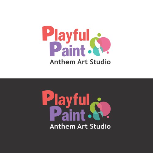 Fun logo for Playful Paint