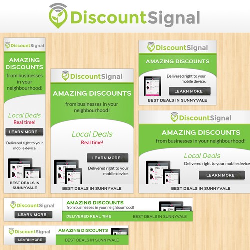 Banners needed for mobile / desktop advertising campaign for DiscountSignal
