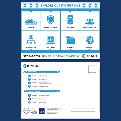 KPAUL Postcard Design Double-Sided