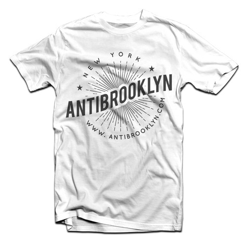 Ironic t-shirt graphic for AntiBrooklyn