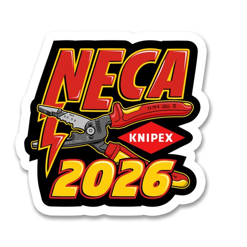 NECA Knipex sticker winning design
