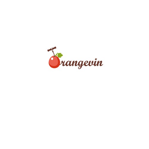 Orange wine shop logo
