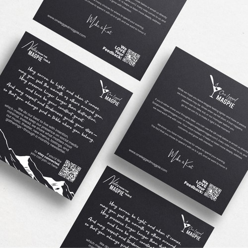 Feedback & Note of Appreciation Card Design