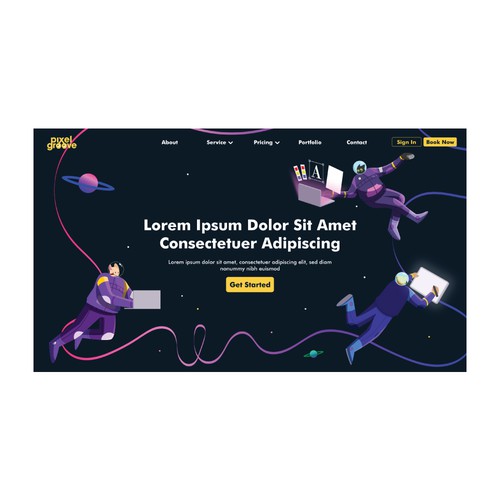 Website Banner Illustrations
