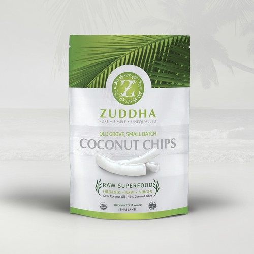 coconut chips packaging design