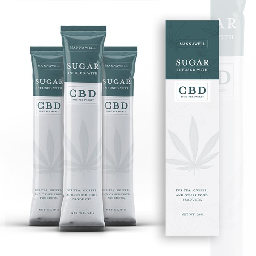 CBD Sugar packet design