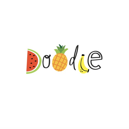 doodle logo fruit