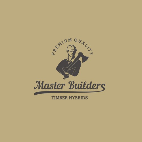 Create a vintage logo for a high tech buidling company