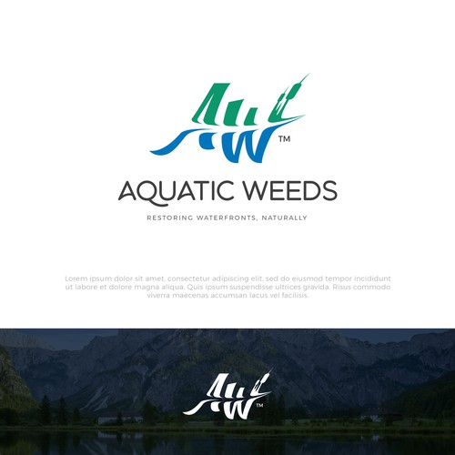 Bold logo concept for Aquatic Weeds