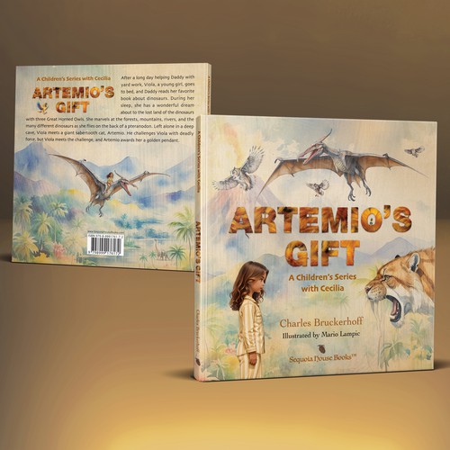 Book cover design of the book "Artemio's Gift""