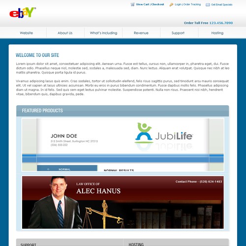 Need eBay listing template for turnkey websites