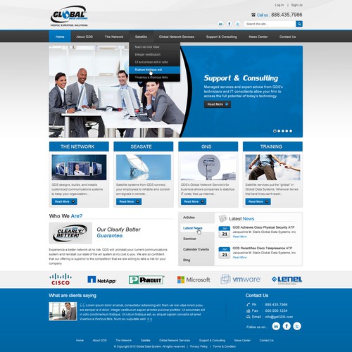 Help Global Data Systems, Inc. with a new website design