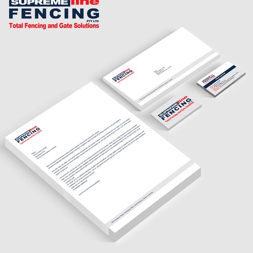 Create a modern fencing logo that encapsulates security, strength and professionalism.