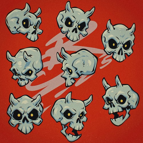 Vector Horned Skull Pack 