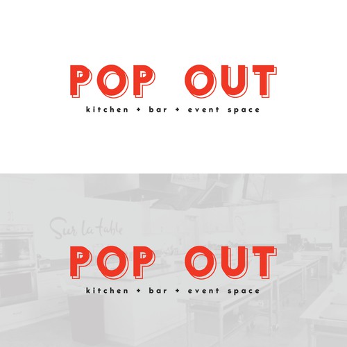 Bold Logo for pop-up kitchen