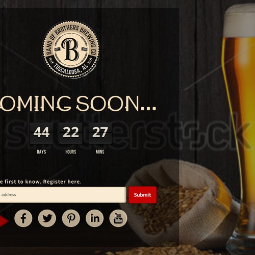 Landing Page for New Craft Brewery_Design #3