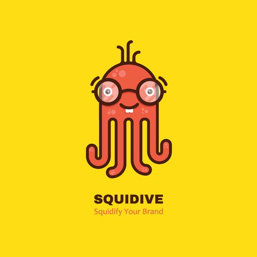 Squidive Logo Design