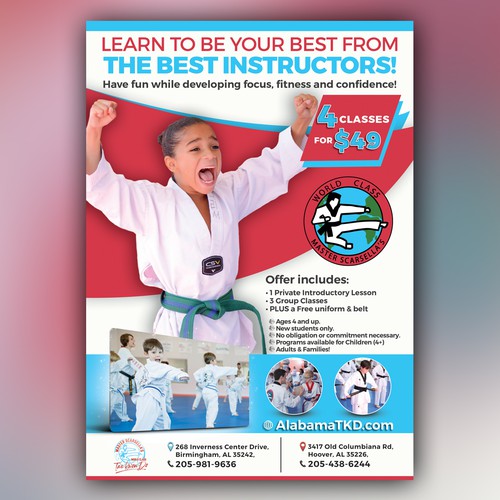 Tae Kwon Do School Promotional Flyer