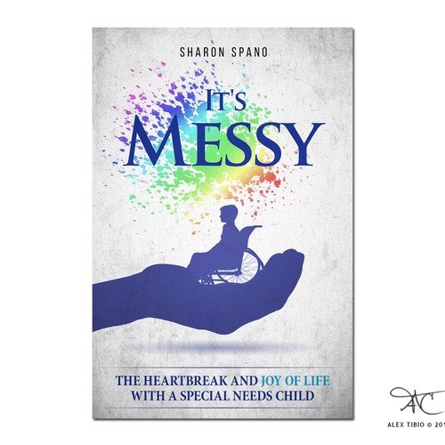 book cover design for Sharon Spano's "It's Messy"