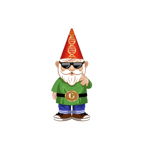 Gnome character for a genotyping service