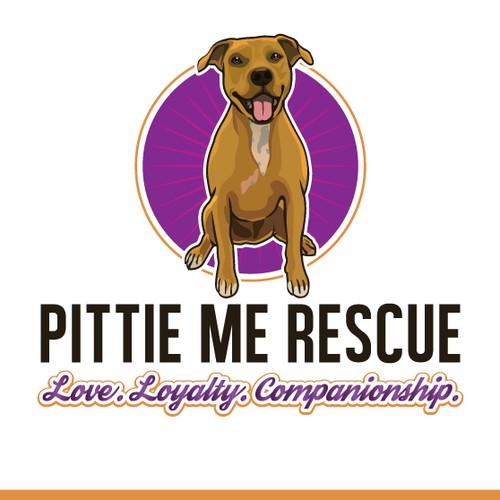 Create a logo that promotes a positive image of pit bulls and attracts people to support our cause.