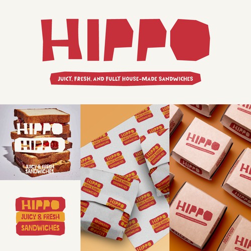 Brand identity Concept for a restaurant selling delicious handmade sandwishes 