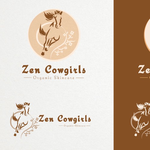 Create an exquisitely elegant logo for Zen Cowgirls.