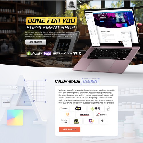 Supplement Shop - WooCommerce, Shopify & Wix