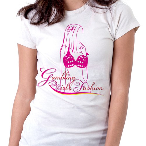 t-shirt design for Gambling Girlz Fashion
