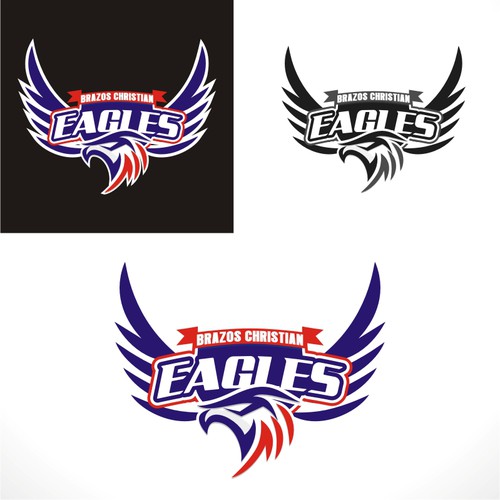 Design an orignal EAGLE mascot for Brazos Christian School
