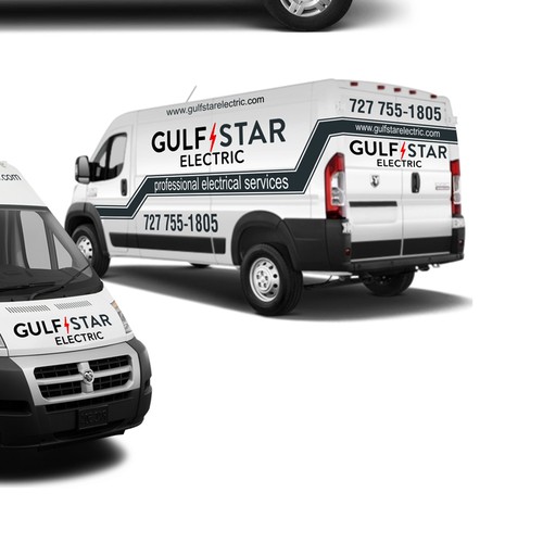 Design a ELECTRICIAN VAN lettering and or partial wrap for GULFSTAR ELECTRIC