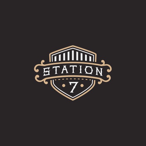 Station 7 logo design concept