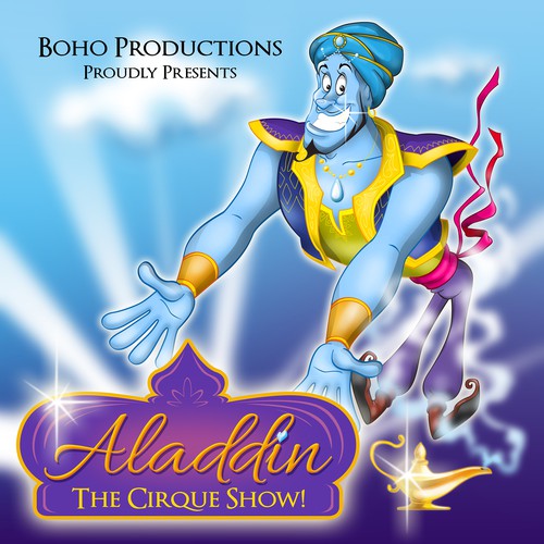 Key Visual Illustration poster of Aladdin Show