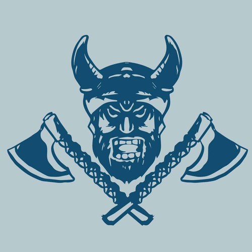 Viking Warrior Logo: Focuses on the martial aspect of the Vikings.