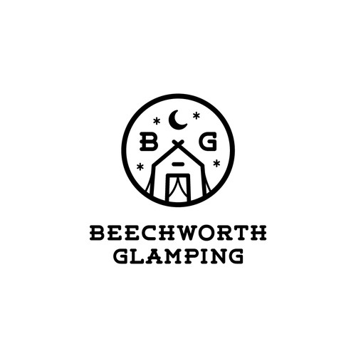 Logo design for glamping company