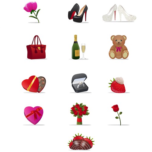 Dating Site Gift Icons