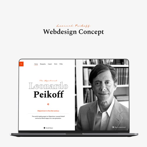 Web design for philosopher and writer