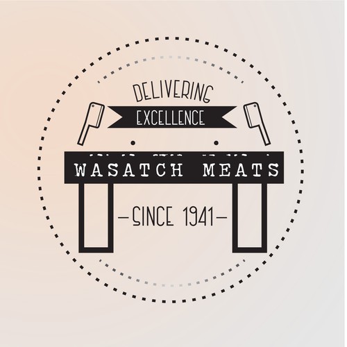 Concept logo for meat company