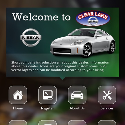 Automotive Kiosk UI Design