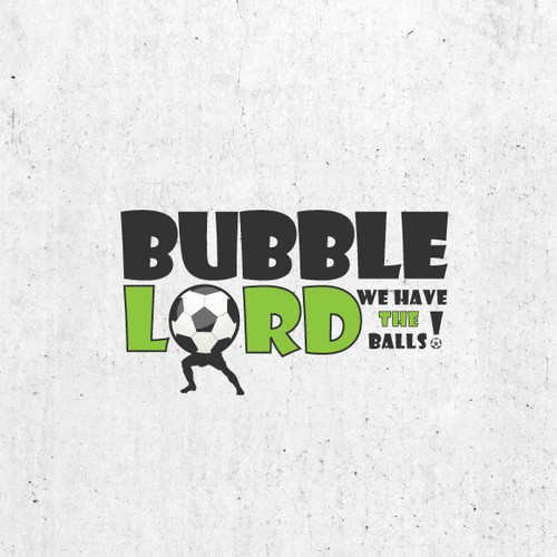Logo for a bubble soccer rental company