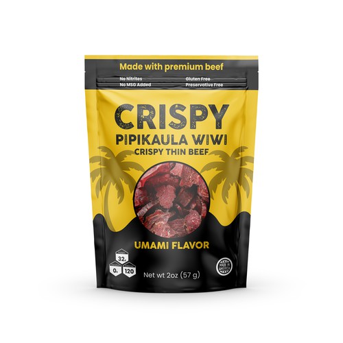 Crispy Thin Beef Pouch Packaging Design