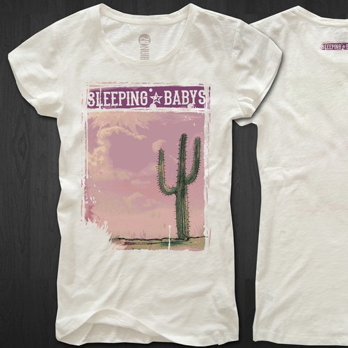 T-shirt design for Sleeping Babys - 2 piece band