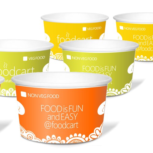 food delivery cup design