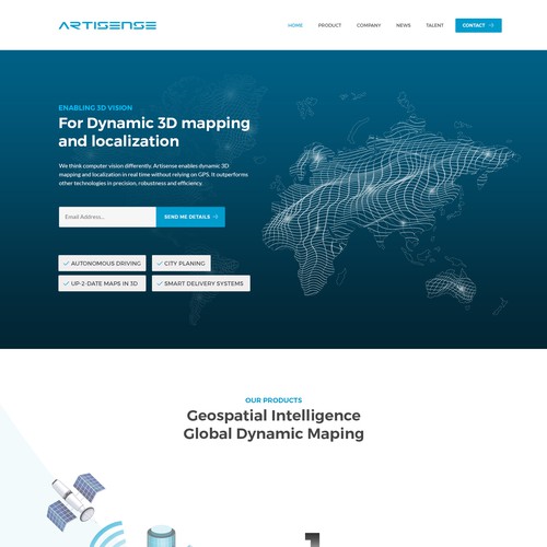 Artisense new webdesign