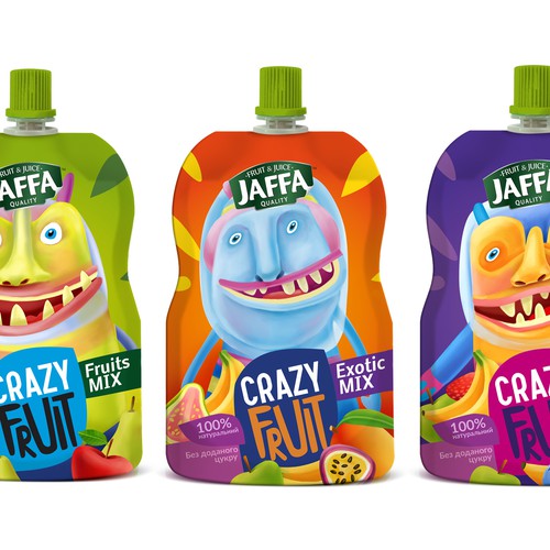 Design a package of Kids Fruit Pouches