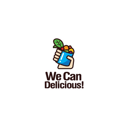 Creative Illustrative Logo for We Can Delicious!